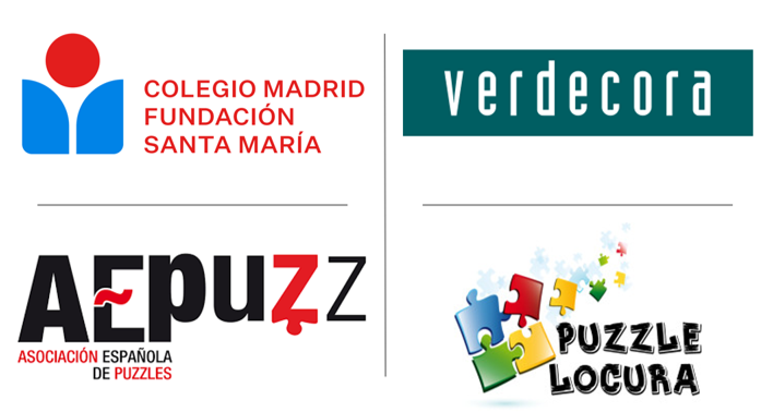 Logos de los colaboradores en el concurso solidario de puzzles