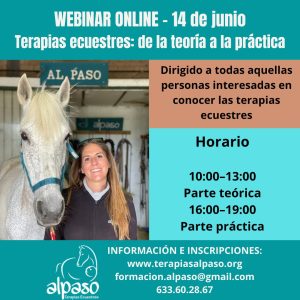 WEBINAR ONLINE – 14 de junio 2026 terapias ecuestres